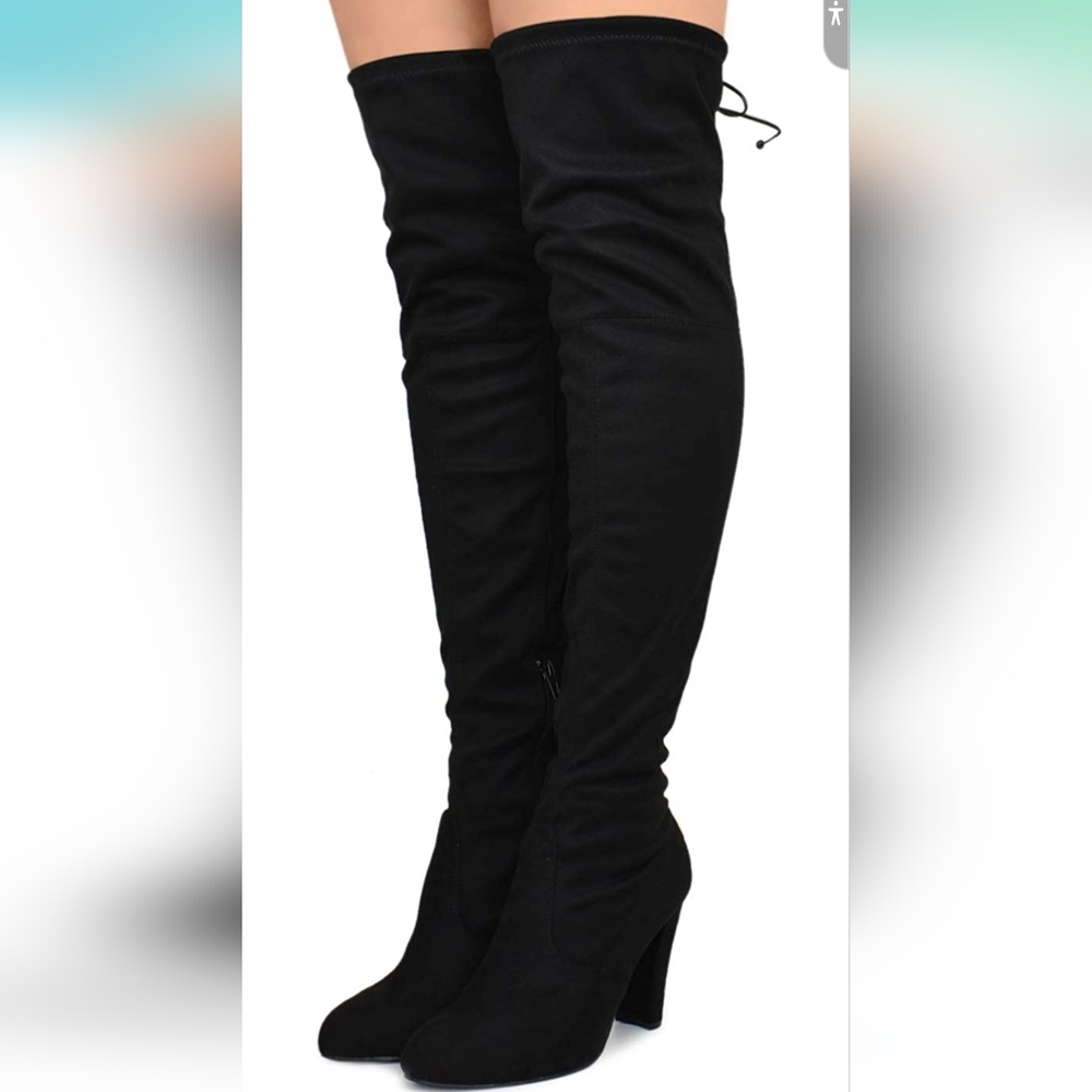 Over the Knee boots Vegan Suede 8